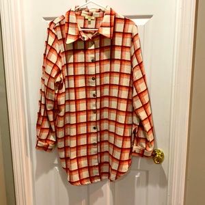 Kori America flannel tunic dress